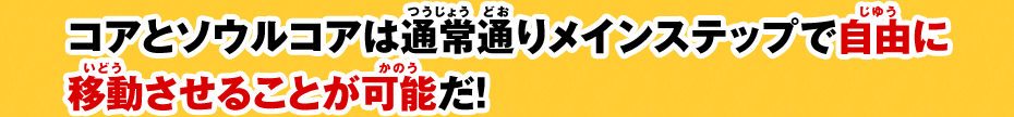 コアの移動について