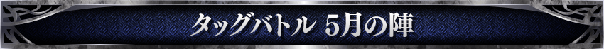 タッグバトル 5月の陣