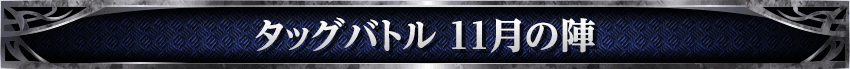 タッグバトル 11月の陣