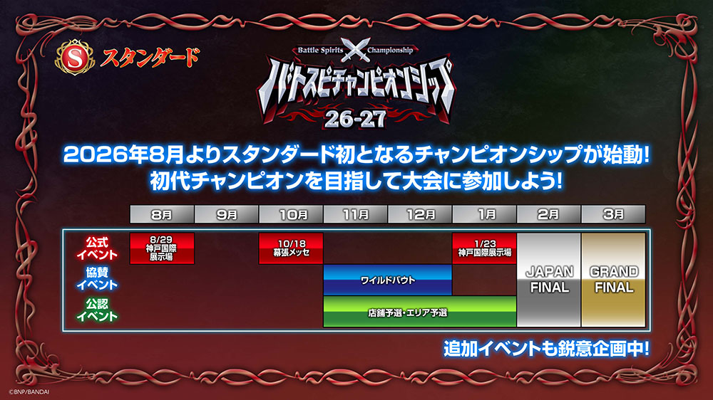 バトスピチャンピオンシップ26-27 スタンダード ロードマップ