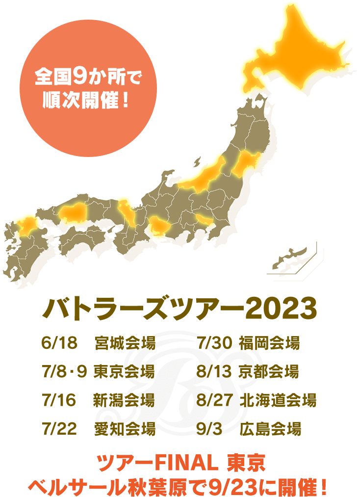 バトラーズツアー2023