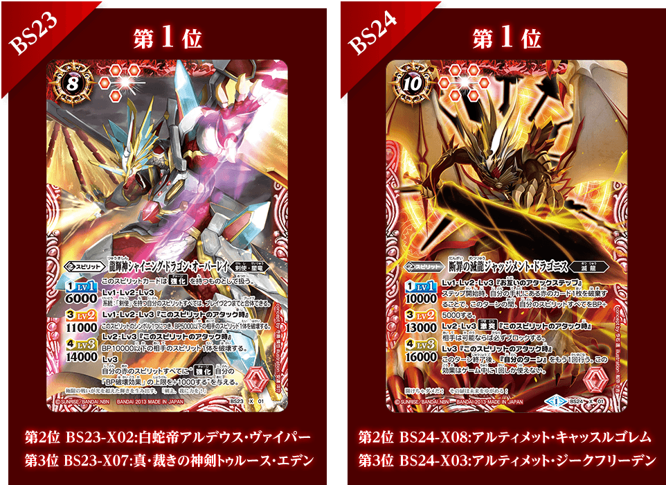 バトルスピリッツ 超煌臨編 第3章 発売記念 投票企画 特設 Battle Spirits バトルスピリッツ トレーディングカードゲーム