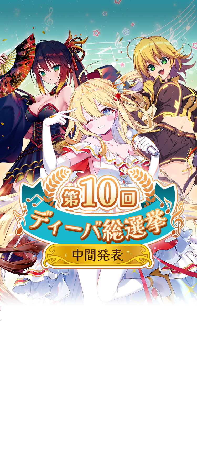 第10回ディーバ総選挙 中間発表